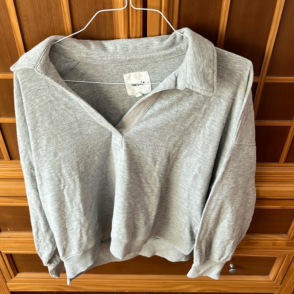 Aerie endless summer polo sweatshirt